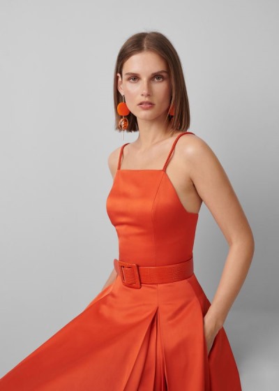 Women's Ralph Lauren Kyrah Silk Satin Dresses | 026395GHF